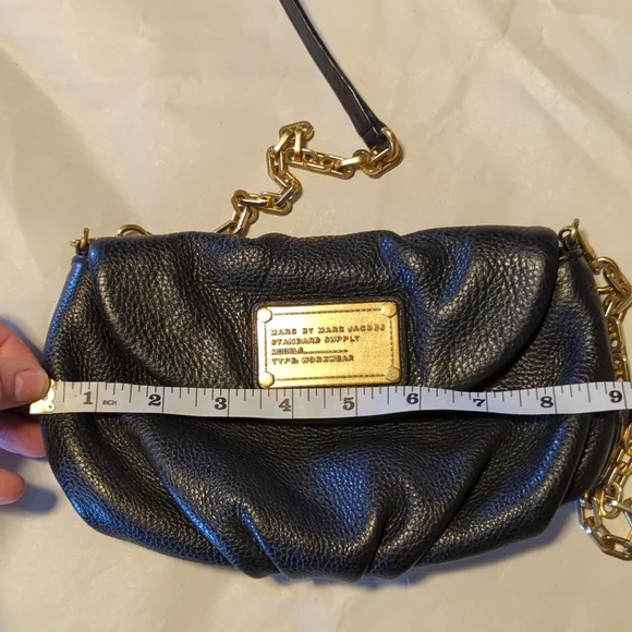 Marc by Marc Jacobs Crossbody or Clutch Black Leather Bag - Picture 7 of 9